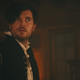 Tom Hughes and his bangs as “Kit” Marlowe.